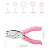 Circle/Heart/Star Shaped Metal Hole Punch Pliers, Soft Grip Stainless Steel