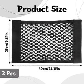 UTXN 2 Pcs Storage Nets for Campervans, Campervan Storage Ideas Van Storage Solutions Storage Net for Storing Phone Water Bottle Toiletry (40CM * 25CM)