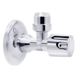 VARIOSAN Angle Valve 14900, 1/2 Inch, Brass, DVGW/KTW/W270 Approval, Self-Sealing, Chrome-Plated