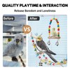 3 Pcs Bird Toys, Parrot Toys, Bird Ladder, Swing, Perch,