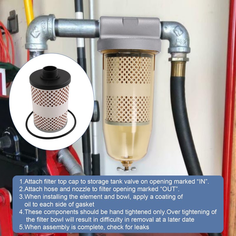 DICMIC 1Pc 496-5 Fuel Tank Filter Element Replacement for Gasoline