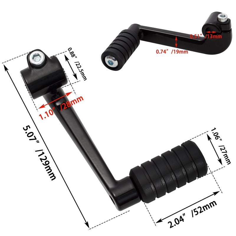 WOWTK Shift Lever + Shifter peg for Harley '04-'22 Sportster