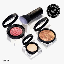 Laura Geller Daily Routine: Natural Finish Full Face Kit (4 PC) - Color: Deep
