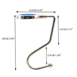 SagaSave Handbag Hanger Handbag Hook Holder Portable Table Bag Holder for Tables Desk Restaurants (Red)