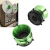 1 Pair 10 Inch Opener Polished Aluminum NAB Hub Adapters