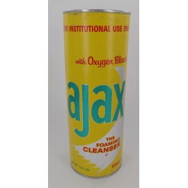 Ajax VINTAGE NOS UNOPENED Ajax 21oz Institutional Cleaner in Yellow Tube! FREE SHIP!