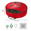30" Christmas Wreath Storage Bag Artificial Wreath Container Garland Holiday
