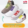 SULPO Elastic Rubber Shoelaces No Tie - Flat with Buckle