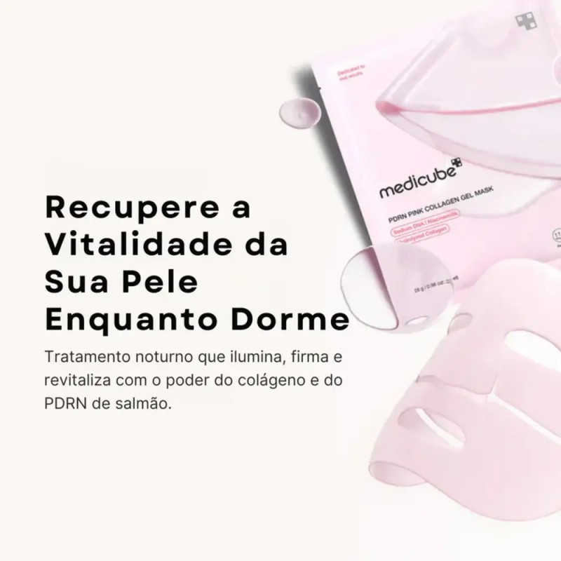 Máscaras Medicube Pdrn Pink Collagen Gel 4 unidades de 28g