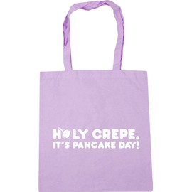 Hippowarehouse Holy crepe, it's pancake day! Tote Shopping Gym Beach Bag 42cm x38cm, 10 litres