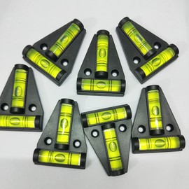 SIZIKJXGHWYI 3Pcs Magnetic T Level with Screws Mounted, Screw and Magnetism Dual-function Bubble Spirit Levels, Leveling for Trailers, Camera, Telescope, Tripods