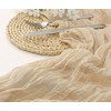 1 Pack Beige 10FT Table Runner Cheesecloth