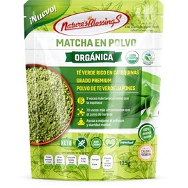 Nature's Blessings Te Verde Matcha Japonés Premium Certificado Orgánico 125g