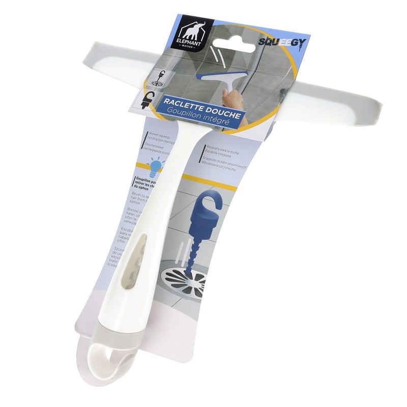 Elephant Shower Squeegee with Brush Squeegy