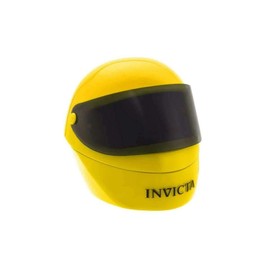 NEW Invicta YELLOW HELMET Watch Display Case Collector Box Yellow & Black