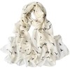 FAIRYGATE Chiffon Scarf Women's Silk Scarves Hand Washable Elegant Seagulls