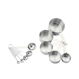 Loimon 10-Piece Stackable Measuring Cups & Spoons Set,Kitchen Essentials for Baking & Cooking,Precise Measurement for Dry/Liquid Ingredients