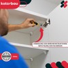 KOTARBAU® Set of 25 Metal Shelf Brackets with Plastic Trim