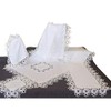 matches21 Tablecloth, Table Cloth with Elegant Embroidery and Filigree Lace,