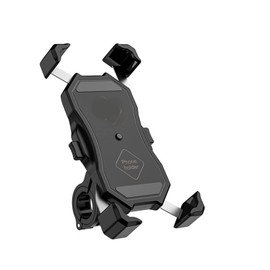 Soporte de navegación GPS con USB QC3.0 Carga rápida Cargador inalámbrico de 15 W Soporte para teléfono para motocicleta Soporte móvil para bicicleta 