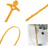 2x Drain Snake,Hair Clog Remover Sink Unblocker Snake,Reusable Shower Drain