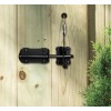 Nuvo Iron GLWHD Black Galvanized Steel Heavy Duty Gate Latch