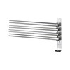 Swivel Out Towel Racks with Hooks 4-Bars Foldable Arms Bath