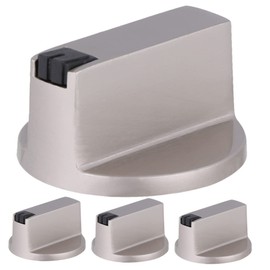 Healeved Stove Knobs Replacement 6mm Gas Stove Metal Knobs Easy to Install Safe Round Edges for Gas Cooker
