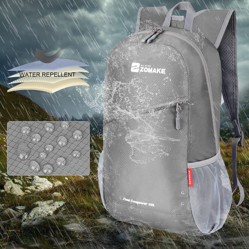 ZOMAKE Lightweight Packable Backpack 20L - Foldable Backpack Leger Sac