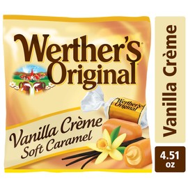 Werther's Original Soft Vanilla Crème Caramel Candy, 4.51 Oz Bags (Pack of 12)