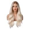 Synthetic Wig Blonde Curly Wavy Wig Long Hairpiece