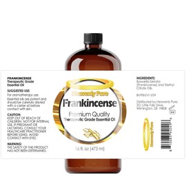 Heavenly Pure - Frankincense Essential Oil 16 oz Large Bottle for Massage, Body, Hair, and Skin Care - 473 ml