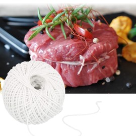 com-four® 3 x Roasting Cord - Kitchen Twine for Cooking and Grilling - White Grill Cord for Meat, Vegetables and Fish