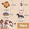 COLOFALLA Pack of 50 Horse Stickers for Children Stickers Waterproof