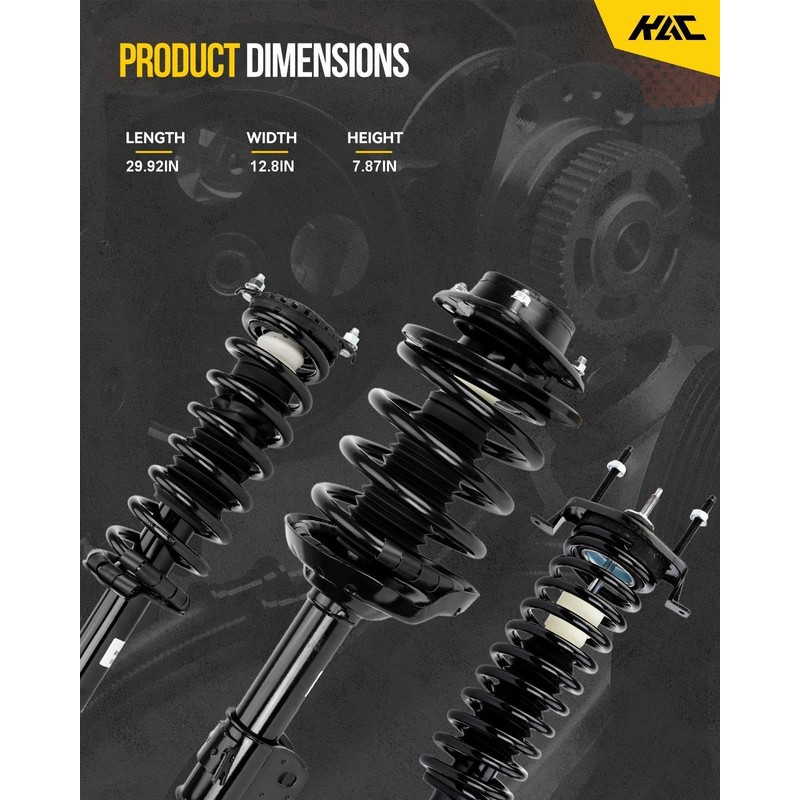 Front Complete Struts Shock Absorber Compatible with 2009 Routan, Struts