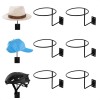 Burius 9 Pcs Helmet Holder Wall Mount Reliable Cowboy Hat