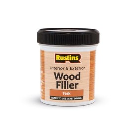Rustins AWOOT250 Acrylic Wood Filler, Teak, 400g- Multi-Purpose Wood Repair Compound for Cracks, Gaps, & Surface Imperfections – Quick-Drying, Sandable, & Paintable for Interior & Exterior Use