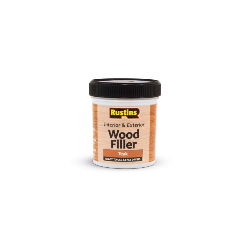 Rustins AWOOT250 Acrylic Wood Filler, Teak, 400g- Multi-Purpose Wood Repair