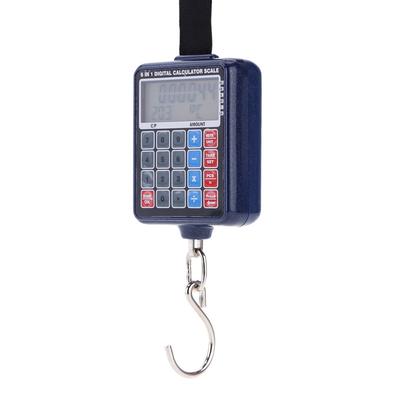 50kg/10g Multi-functional Mini Digital Hanging Luggage Weight Scale Calculator Weighing