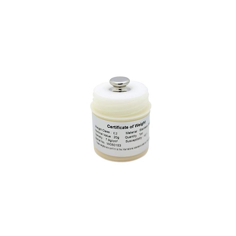 A&D AD1603-20E2 Calibration Weights OIML Cylindrical Weights Grade E2 0g