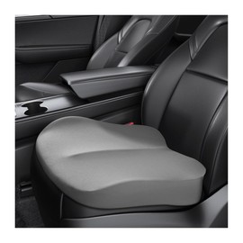 Gasedin Car Seat Cushion, Comfort Memory Foam Car Cushion, Non-Slip Auto Booster Seat Cushion for Improve Driving Vision, Suitable for Vehicles Trucks SUVs Car Accessories (Gray-1)