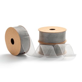 MORSUNBELA Organza Ribbon, Gift Ribbon, Wide Decorative Ribbon, Wedding Organza Silk Ribbon, 25 mm x 9 m