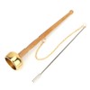 Buddhism Wooden Handle Brass Hand Bell Singing Scripture Implement Buddhist