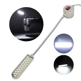 Luz LED para Máquina de Coser Lámpara de Luz LED con Interruptor de Base de Montaje Magnético para Máquina de Coser Luz de Trabajo Protección Ocular Voltaje 110250V (Estándar de EE. UU. (enchufe plano))