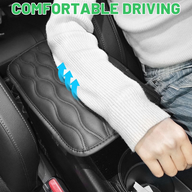 VKGUG Center Console Pad Universal Armrest Seat Cover Car Interior