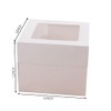 KoberrLi 2 Pack Cake Boxes with Ribbons 12x12x12 inch Tall