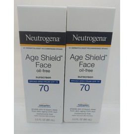 Neutrogena Age Shield Face Sunscreen Lotion SPF 70 3.0 oz x2 Exp 7/2024