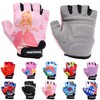 Kid Cycling Gloves With Short Half Fingers Fastened Children Kid