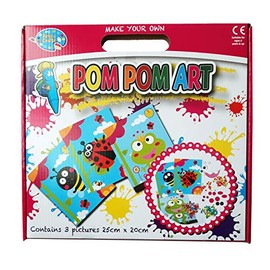 Art & Craft Make Your Own Pom Pom Art 25Cm X 20Cm