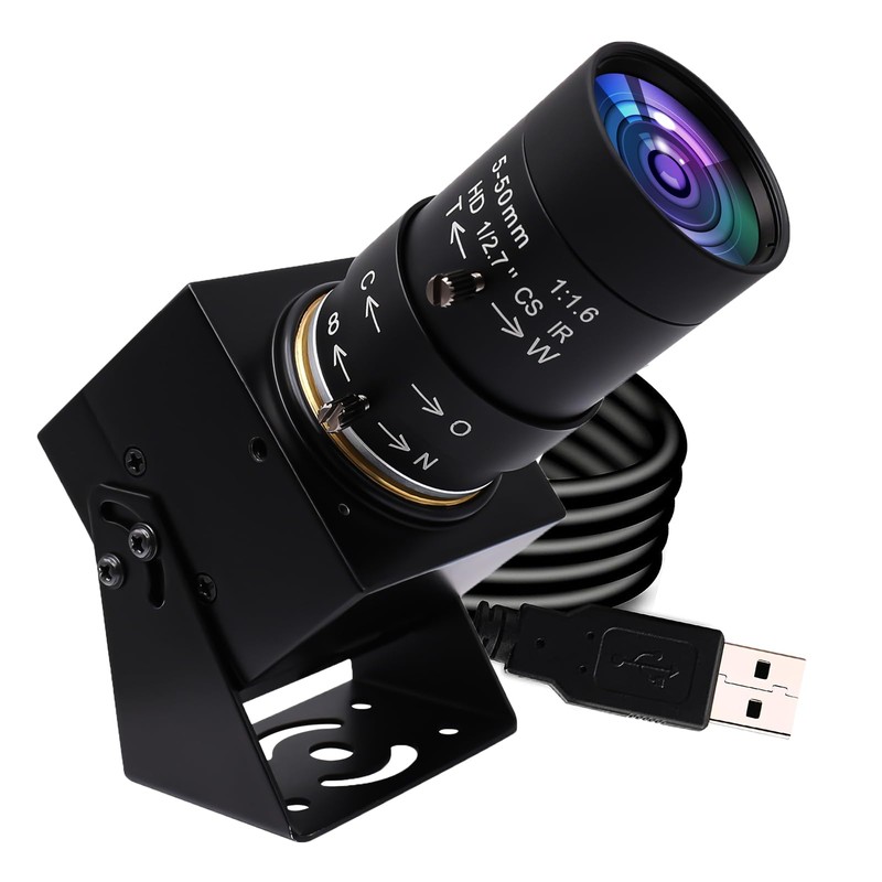 SVPRO - Cámara web USB 1080P con teleobjetivo de 5